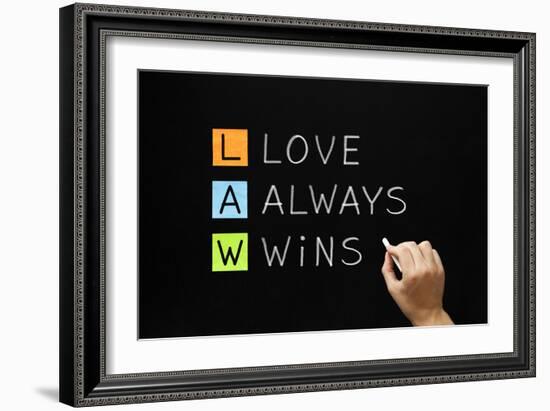 Law - Love Always Wins-Ivelin Radkov-Framed Photographic Print