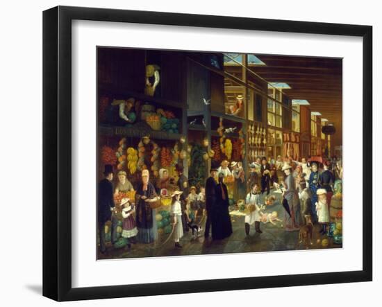 Law Sakes Alive! What are You Doing, Baby?, C.1872-Charles Cole Markham-Framed Giclee Print