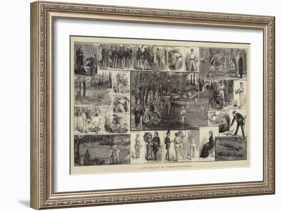 Lawn-Tennis at Constantinople-null-Framed Giclee Print