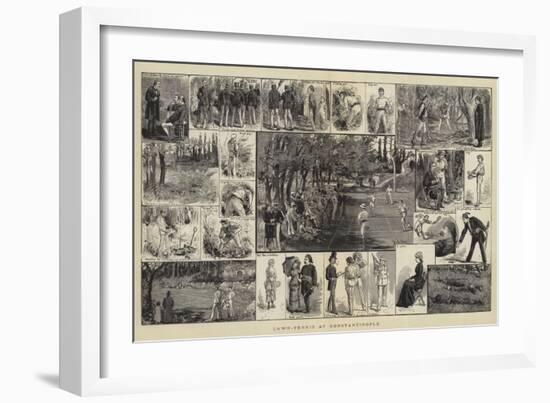 Lawn-Tennis at Constantinople-null-Framed Giclee Print