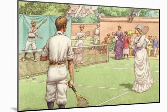 Lawn Tennis Being Played in the Victorian Age-Pat Nicolle-Mounted Giclee Print
