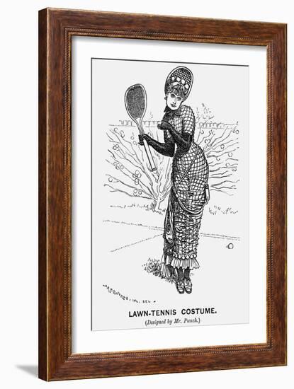Lawn-Tennis Costume, 1879-Edward Linley Sambourne-Framed Giclee Print
