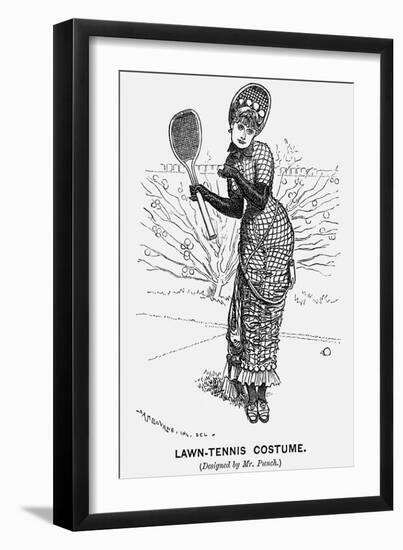 Lawn-Tennis Costume, 1879-Edward Linley Sambourne-Framed Giclee Print