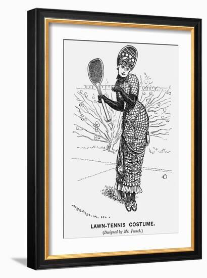 Lawn-Tennis Costume, 1879-Edward Linley Sambourne-Framed Giclee Print