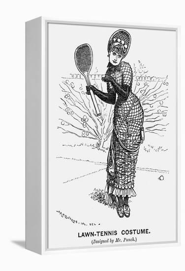 Lawn-Tennis Costume, 1879-Edward Linley Sambourne-Framed Premier Image Canvas