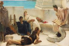 A Reading from Homer, 1885 (Oil on Canvas)-Lawrence Alma-Tadema-Giclee Print
