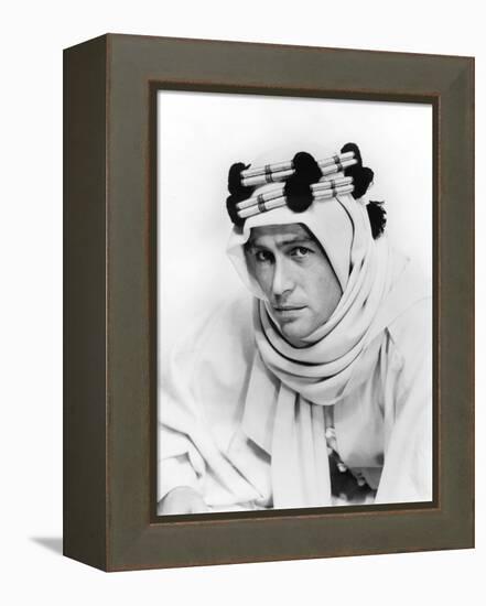 Lawrence d'Arabie Lawrence of Arabia by David Lean with Peter O'Toole, 1962 (b/w photo)-null-Framed Stretched Canvas