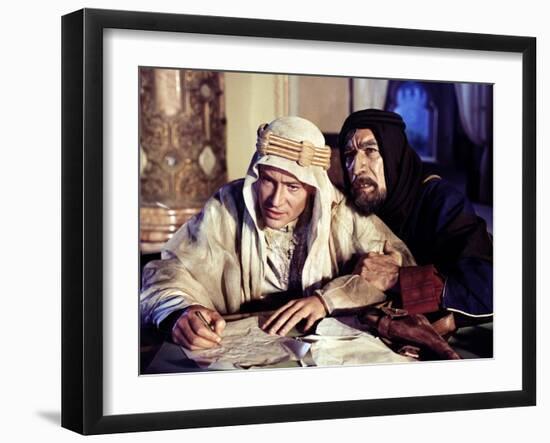 Lawrence d'Arabie LAWRENCE OF ARABIA by David Lean with Peter O'Toole and Anthony Quinn, 1962 Oscar-null-Framed Photo