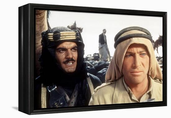 Lawrence d'Arabie LAWRENCE OF ARABIA by David Lean with Peter O'Toole, Omar Sharif, 1962 kaffiyeh k-null-Framed Stretched Canvas