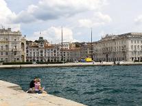 View Towards City from the Molo Audace, Trieste, Friuli-Venezia Giulia, Italy, Europe-Lawrence Graham-Photographic Print
