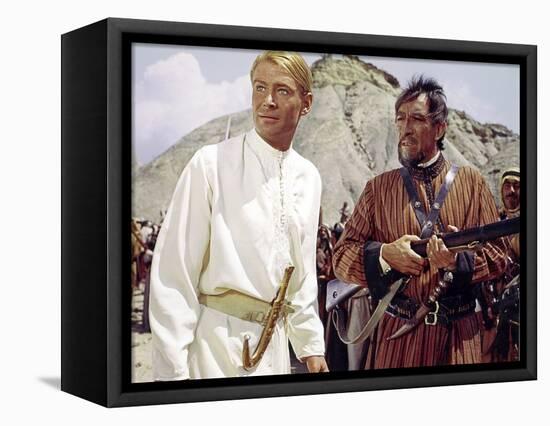 LAWRENCE OF ARABIA, 1962 directed by DAVID LEAN Peter O'Toole / Anthony Quinn (photo)-null-Framed Stretched Canvas