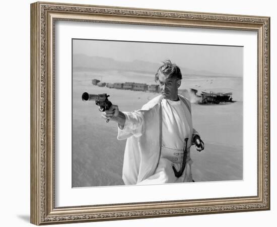 LAWRENCE OF ARABIA, 1962 directed by DAVID LEAN Peter O'Toole was nominated in the Best Actor categ-null-Framed Photo