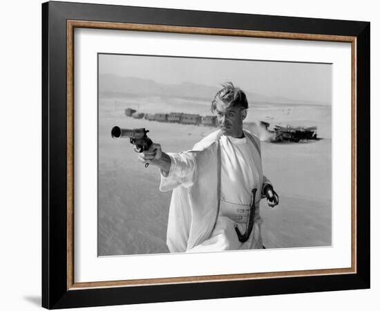 LAWRENCE OF ARABIA, 1962 directed by DAVID LEAN Peter O'Toole was nominated in the Best Actor categ-null-Framed Photo