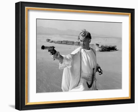 LAWRENCE OF ARABIA, 1962 directed by DAVID LEAN Peter O'Toole was nominated in the Best Actor categ-null-Framed Photo