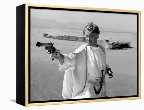 LAWRENCE OF ARABIA, 1962 directed by DAVID LEAN Peter O'Toole was nominated in the Best Actor categ-null-Framed Stretched Canvas
