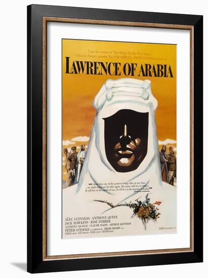 Lawrence of Arabia, 1962, Directed by David Lean-null-Framed Premium Giclee Print