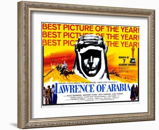 Lawrence of Arabia, 1963-null-Framed Art Print