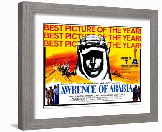 Lawrence of Arabia, 1963-null-Framed Art Print