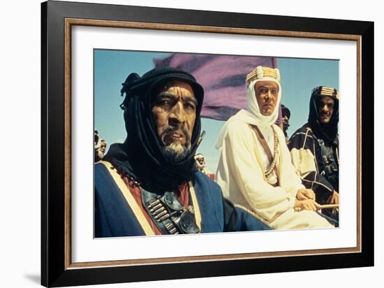 Lawrence of Arabia, Anthony Quinn, Peter O'Toole, Omar Sharif, 1962-null-Framed Premium Photographic Print