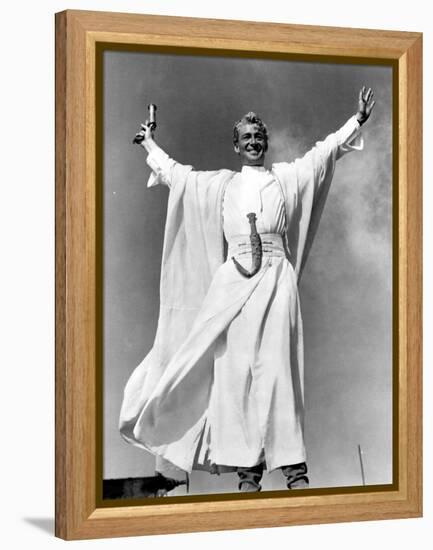 Lawrence of Arabia, Peter O'Toole, 1962, Victory Stance-null-Framed Stretched Canvas