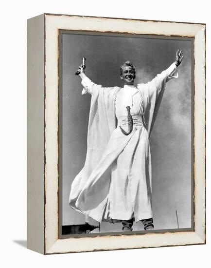 Lawrence of Arabia, Peter O'Toole, 1962, Victory Stance-null-Framed Stretched Canvas
