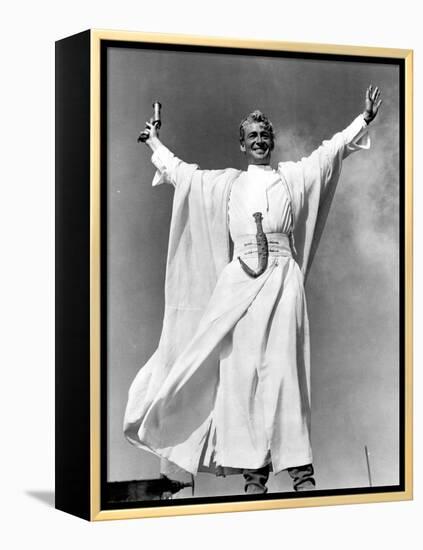 Lawrence of Arabia, Peter O'Toole, 1962, Victory Stance-null-Framed Stretched Canvas