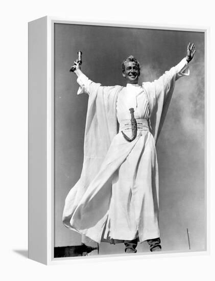 Lawrence of Arabia, Peter O'Toole, 1962, Victory Stance-null-Framed Stretched Canvas