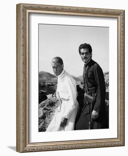 Lawrence of Arabia, Peter O'Toole, Omar Sharif, 1962-null-Framed Premium Photographic Print