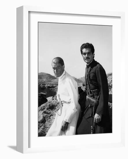 Lawrence of Arabia, Peter O'Toole, Omar Sharif, 1962-null-Framed Premium Photographic Print