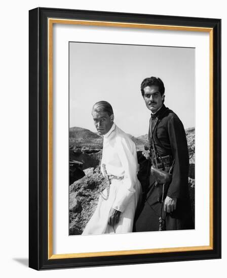 Lawrence of Arabia, Peter O'Toole, Omar Sharif, 1962-null-Framed Premium Photographic Print