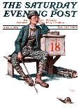 "No Girls Allowed," Saturday Evening Post Cover, May 15, 1926-Lawrence Toney-Framed Giclee Print