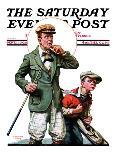 "Hole in One," Saturday Evening Post Cover, September 11, 1926-Lawrence Toney-Framed Giclee Print