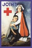Join! American Red Cross Serves Humanity Poster-Lawrence Wilbur-Framed Giclee Print