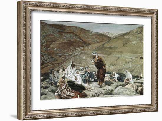 Lawyer Standing Up and Tempting Jesus-James Tissot-Framed Giclee Print