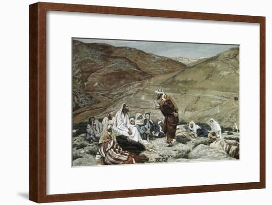 Lawyer Standing Up and Tempting Jesus-James Tissot-Framed Giclee Print