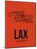 LAX Los Angeles Airport Orange-NaxArt-Mounted Art Print