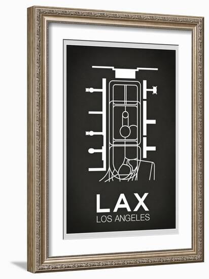 LAX Los Angeles Airport-null-Framed Art Print