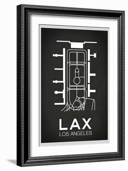 LAX Los Angeles Airport-null-Framed Art Print