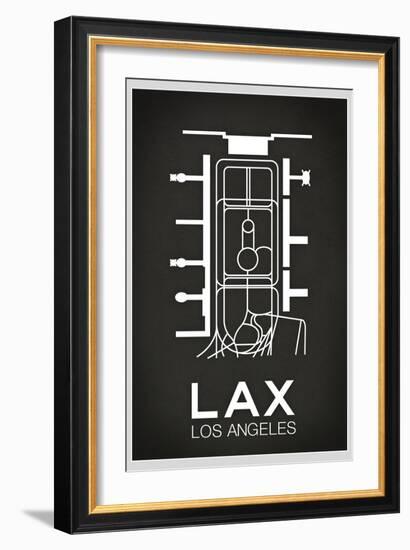 LAX Los Angeles Airport-null-Framed Art Print