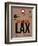 LAX Los Angeles Luggage Tag 1-NaxArt-Framed Art Print