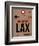 LAX Los Angeles Luggage Tag 1-NaxArt-Framed Art Print