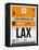 LAX Los Angeles Luggage Tag 2-NaxArt-Framed Stretched Canvas