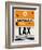 LAX Los Angeles Luggage Tag 2-NaxArt-Framed Art Print