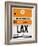 LAX Los Angeles Luggage Tag 2-NaxArt-Framed Art Print