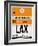 LAX Los Angeles Luggage Tag 2-NaxArt-Framed Art Print