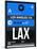 LAX Los Angeles Luggage Tag 3-NaxArt-Mounted Art Print