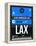 LAX Los Angeles Luggage Tag 3-NaxArt-Framed Stretched Canvas