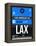 LAX Los Angeles Luggage Tag 3-NaxArt-Framed Stretched Canvas