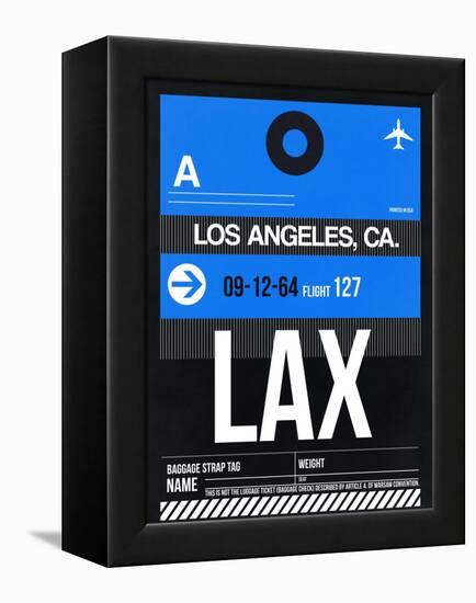 LAX Los Angeles Luggage Tag 3-NaxArt-Framed Stretched Canvas