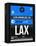 LAX Los Angeles Luggage Tag 3-NaxArt-Framed Stretched Canvas